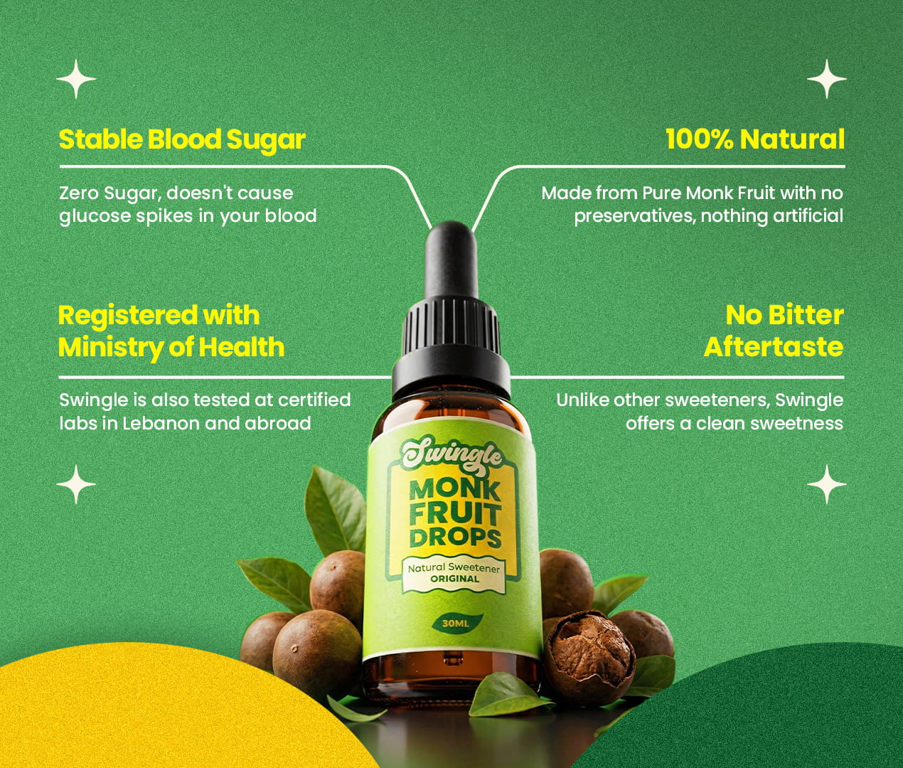 Monk Fruit Drops 30ml (140 servings) - Original